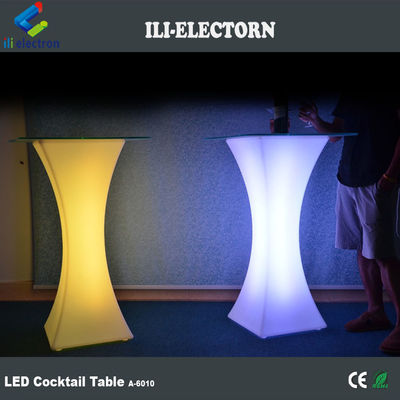 Vendas Quentes Eventos de Festas Modernas e Bar Remote Usado Mudança de Cor Decorativo LED Quadrado Cocktail Table