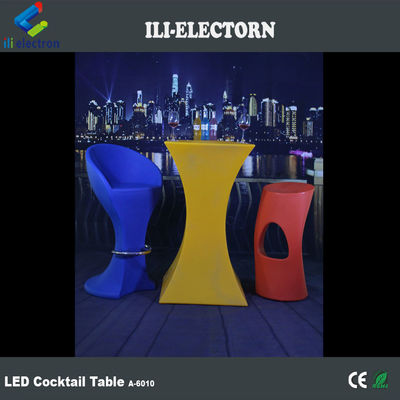 Vendas Quentes Eventos de Festas Modernas e Bar Remote Usado Mudança de Cor Decorativo LED Quadrado Cocktail Table