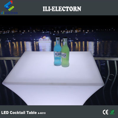 Vendas Quentes Eventos de Festas Modernas e Bar Remote Usado Mudança de Cor Decorativo LED Quadrado Cocktail Table