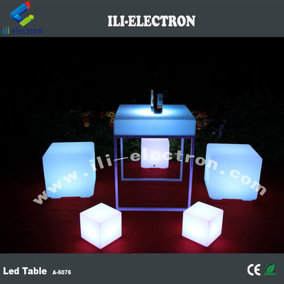 RGB colorido design moderno iluminado led mesa para clube noturno