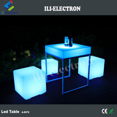 RGB colorido design moderno iluminado led mesa para clube noturno