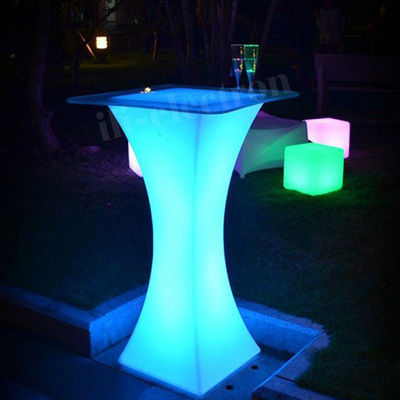 Mesa de LED flashing de casamento, recepção, mesa iluminada a LED