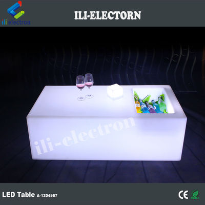 Tabela de balde de gelo iluminado exterior resistente à mudança de cor