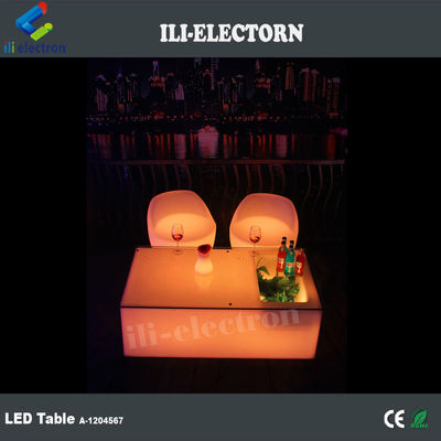 Tabela de balde de gelo iluminado exterior resistente à mudança de cor