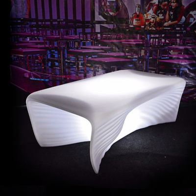 Mobiliário de LED moderno e iluminado, mesa de estar LED interativa