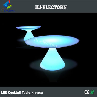 Mesa de jantar LED recarregável de plástico luminosa para uso doméstico