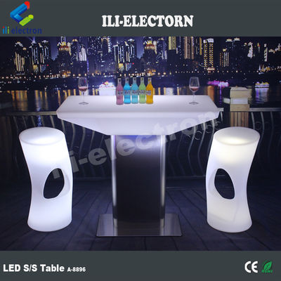 Tabela de barras de plástico de luz led recarregável, para uso interior ou exterior