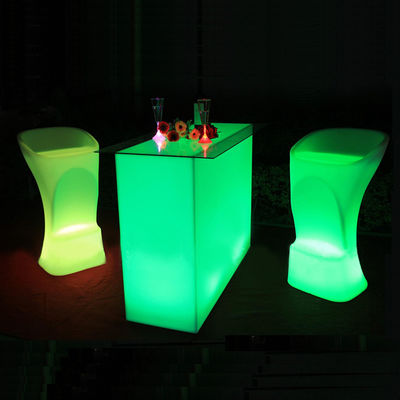 Mesas de cocktail iluminadas, mesas de iluminação LED para salão de clubes noturnos