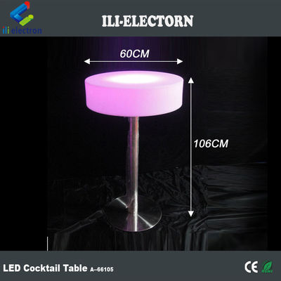 Lâmpadas de plástico LED Cocktail Table, Light Up Bar Table 16 cores mudando OEM