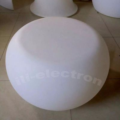 Plástico recarregável Mesa de café redonda iluminada