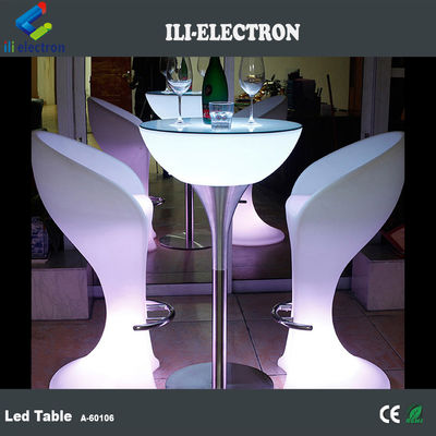 Mobiliário de clube noturno luminoso iluminado LED mesa de bar