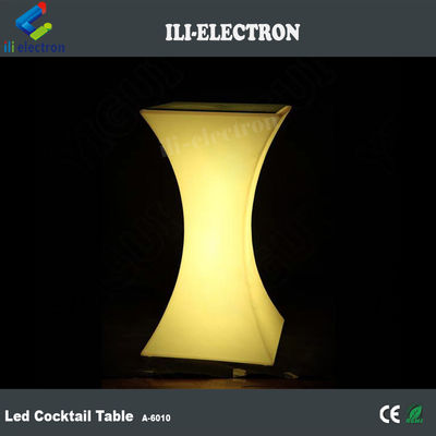 Mobiliário exterior recarregável a LED Mesa de café de vidro