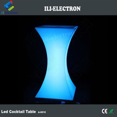 Mobiliário exterior recarregável a LED Mesa de café de vidro
