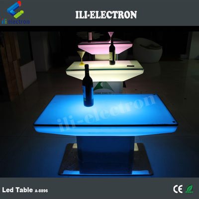 Outdoor&amp;Indoor Mudança de cor de plástico quadrado LED mesa de jantar