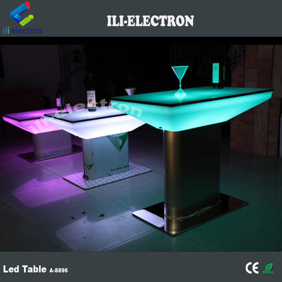 Outdoor&amp;Indoor Mudança de cor de plástico quadrado LED mesa de jantar