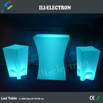 Recarregável iluminado led ilumina mesa de café