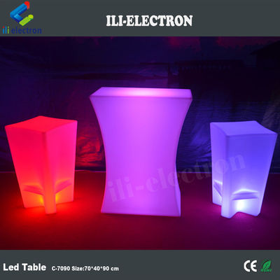 Recarregável iluminado led ilumina mesa de café