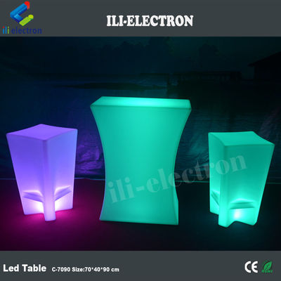 Recarregável iluminado led ilumina mesa de café