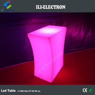 Recarregável iluminado led ilumina mesa de café