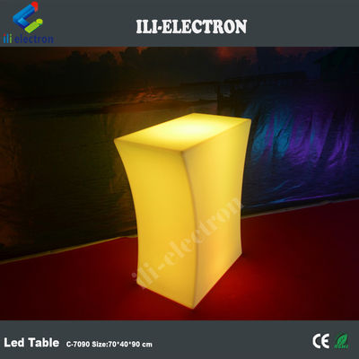 Recarregável iluminado led ilumina mesa de café