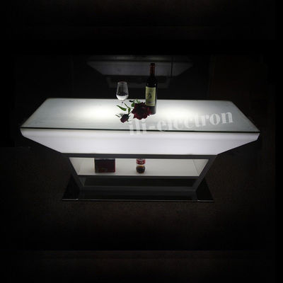 Tabela de bar/mesa de salão/mesa de sala de estar de plástico PE com LED