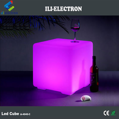 Materiais de PE, assento de cubo LED para mesa de cubo led de decoração