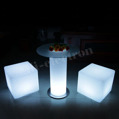 Tabela de bar de vidro led mesa de cocktail de festa