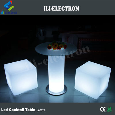 Tabela de bar de vidro led mesa de cocktail de festa