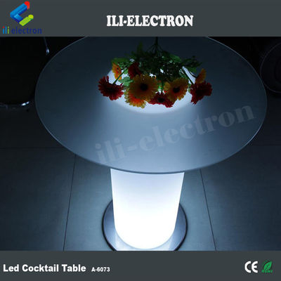 Tabela de bar de vidro led mesa de cocktail de festa