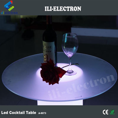 Tabela de bar de vidro led mesa de cocktail de festa