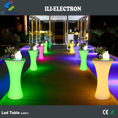 Evento clube noturno menino alto brilhante led mesa de coquetel iluminação portátil alta mesa de coquetel RGB