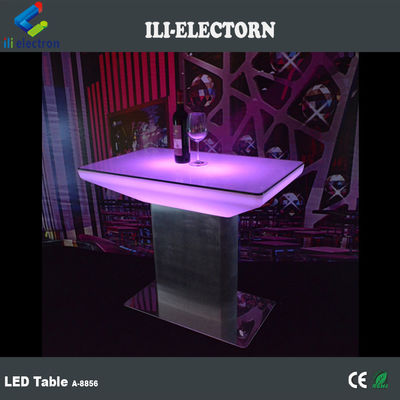 Mobiliário de bar, mesas de bar recarregáveis, iluminadas a led