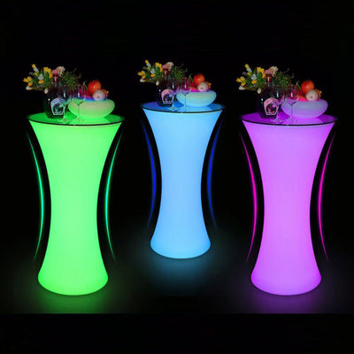 Mobiliário para eventos com LED de plástico usado comercialmente