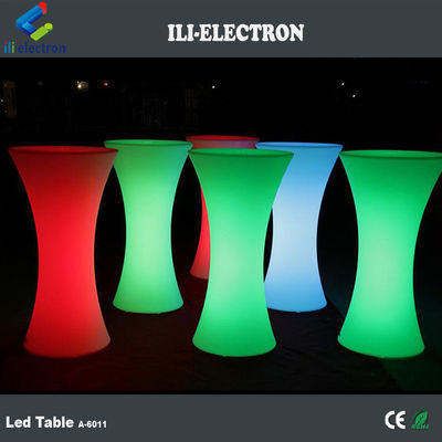 Mesas de bar de plástico LED utilizadas comercialmente