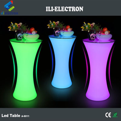 Mesas de bar de plástico LED utilizadas comercialmente