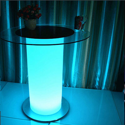 Tabelas de mesa de vidro iluminadas a LED