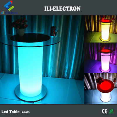 Tabelas de mesa de vidro iluminadas a LED