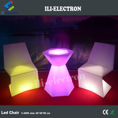 Mobiliário de plástico LED brilhante Controle remoto Infarad Para evento ao ar livre
