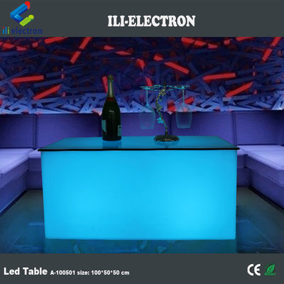 PE Plástico LED Rectangular Cubo Barra de Luz Tabela de Câmbio de Cor Com Remote Control For Club