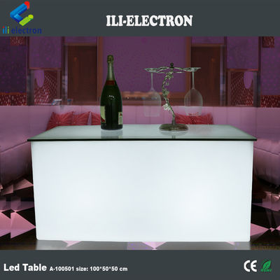 PE Plástico LED Rectangular Cubo Barra de Luz Tabela de Câmbio de Cor Com Remote Control For Club