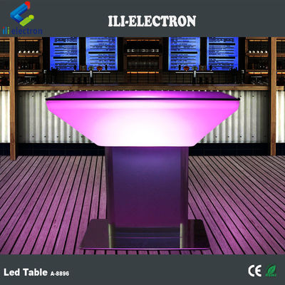 Tabela de bar com LED de plástico recarregável