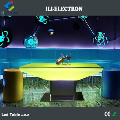 Tabela de bar com LED de plástico recarregável