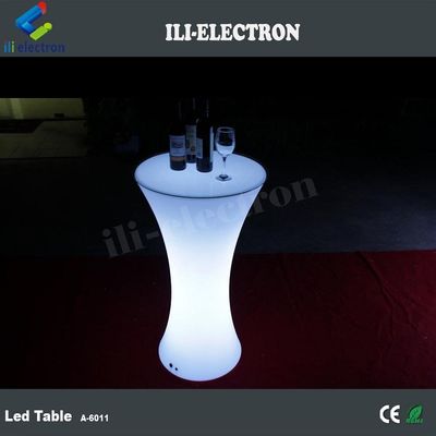 Mobiliário de bar de plástico Led Cocktail Table 50000h duração da bateria