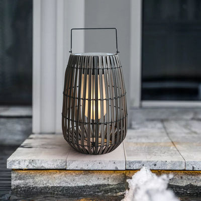 Lanternas de jardim de rotão solar personalizadas portáteis com alça