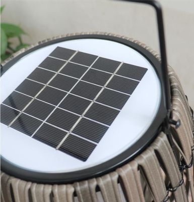 Lâmpadas solares de jardim portáteis de rotão IP65 resistentes à água para o exterior