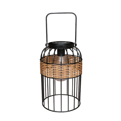 Lâmpadas solares portáteis de tecido de rotão para balcão
