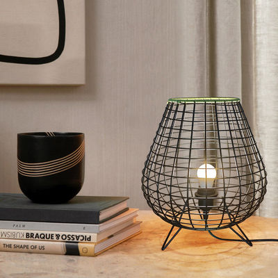 Lâmpada de Rattan Moderno de Estilo Chinês Para Quarto de Cama Sala de Chá ao Lado da Cama