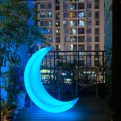 Decoração do evento brilhante plástico led balanço de lua