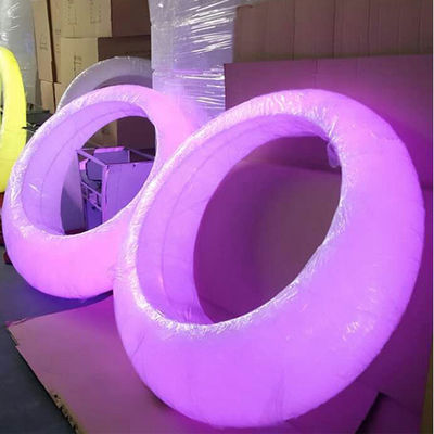 Decoração de eventos Luminosa de plástico LED Patio Swing Light Mobiliário exterior