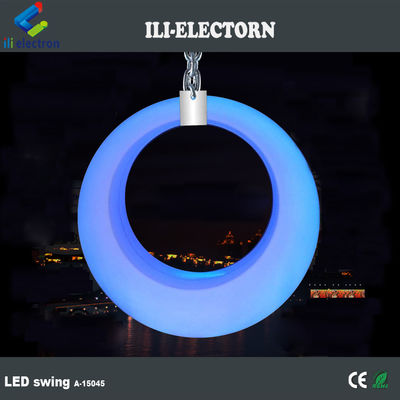 Decoração de eventos Luminosa de plástico LED Patio Swing Light Mobiliário exterior